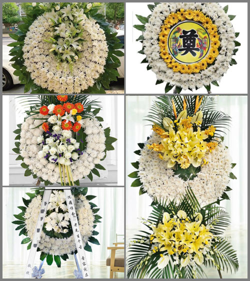 湖南永州道县桥头镇冲岭村花圈速递